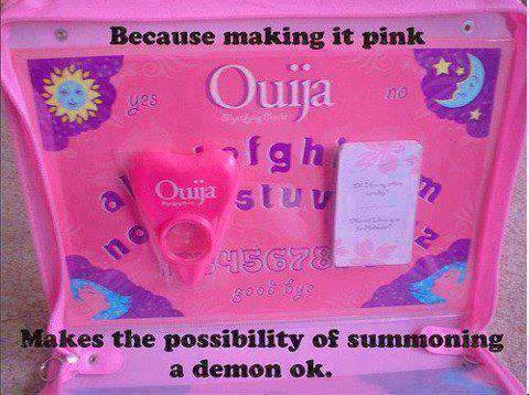 pink ouija board