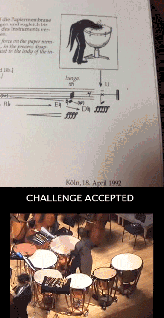 challenge accepted drumming